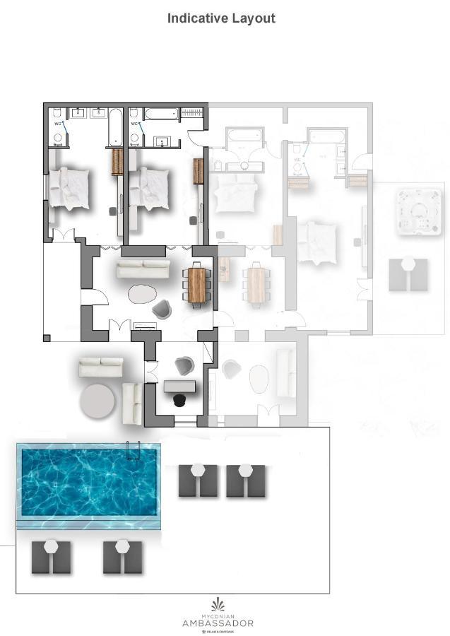 Myconian Ambassador Relais & Chateaux Platis Gialos Exterior foto